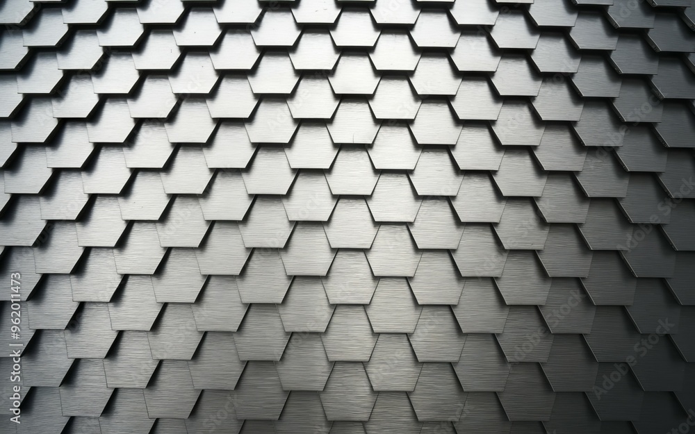 Hexagon pattern texture. Abstract metallic background with hexagonal pattern, resembling scales or armor. Hexagon pattern texture. Abstract metallic background with hexagonal pattern, resembling scales or armor.