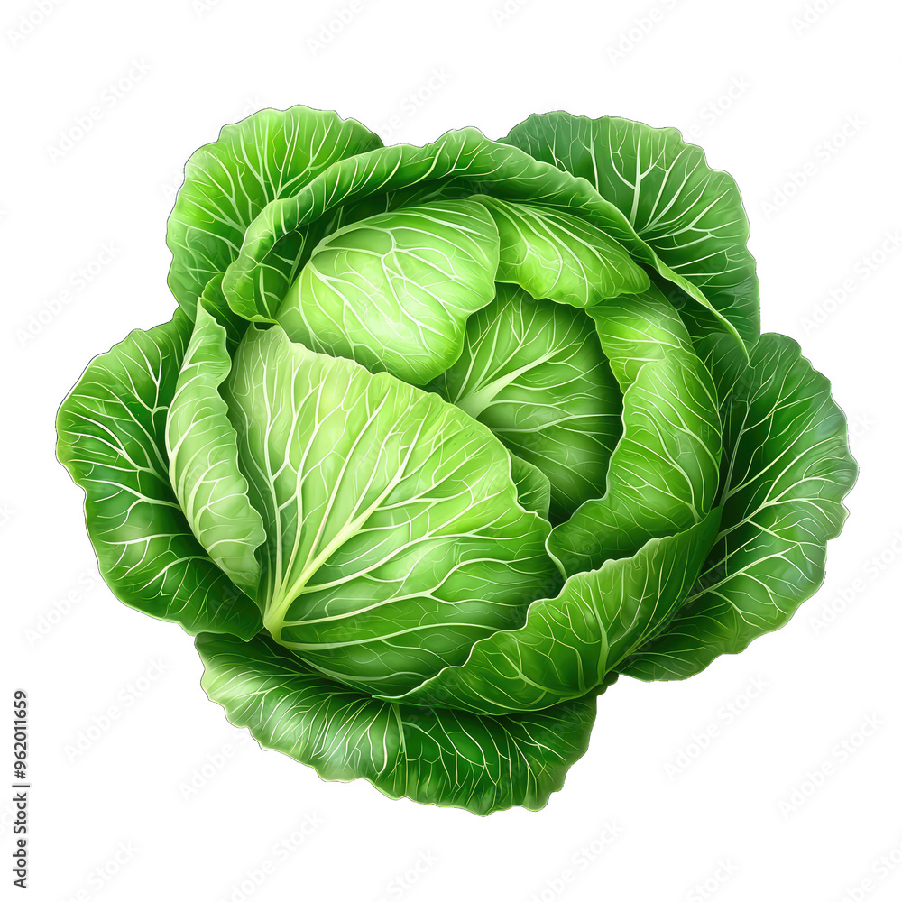 cabbage with layered green leaves cabbage with layered green leaves