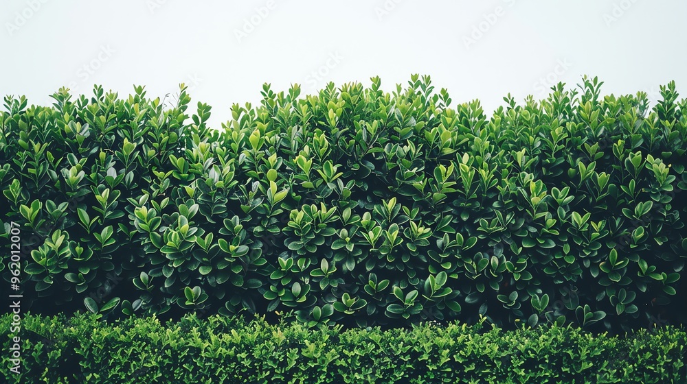 A green hedge. A green hedge.