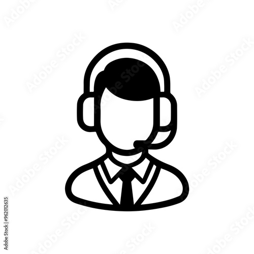 Call center operator avatar icon