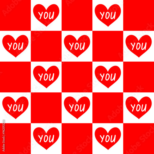 Valentines Day Seamless Background. Valentine pattern illustration