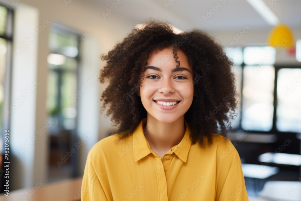 Smiling portrait of a female student Smiling portrait of a female student