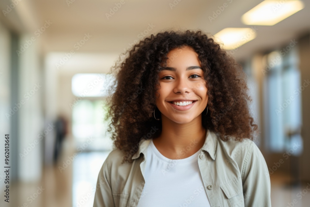 Smiling portrait of a female student Smiling portrait of a female student