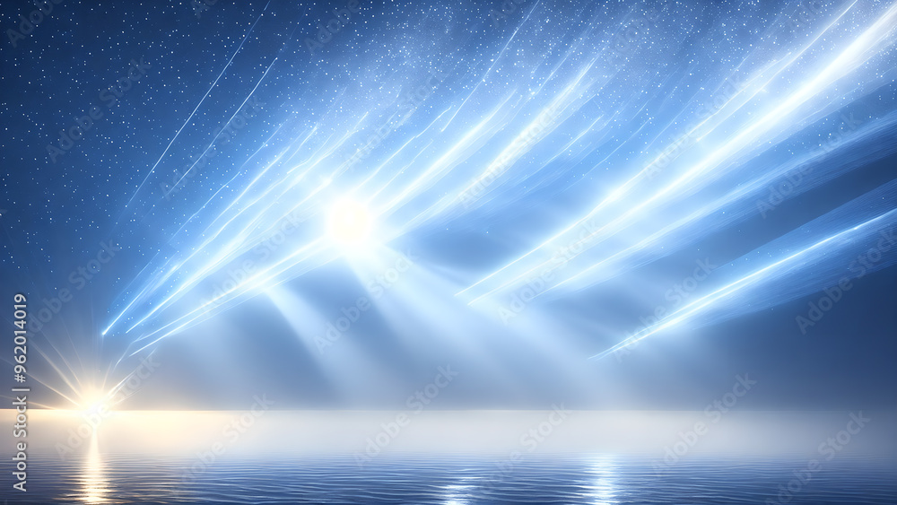 Light Rays in a Foggy Scene background 3d wallpaper Light Rays in a Foggy Scene background 3d wallpaper