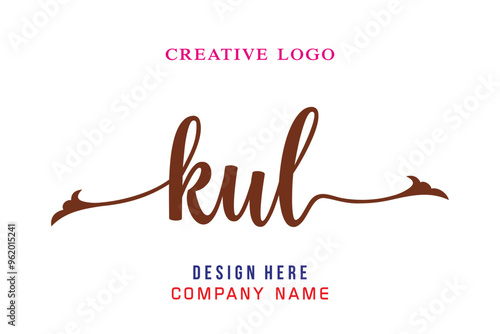 KUL lettering logo is simple, easy to understand and authoritative