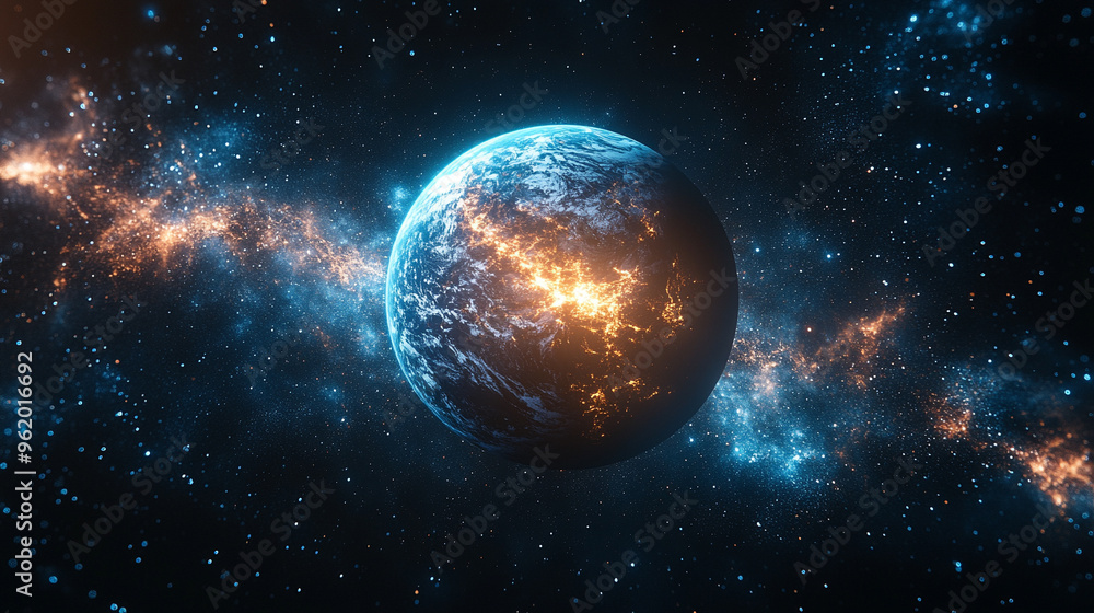 planet Earth from space, bathed in soft tones. The image conveys a sense of calm, isolation, and vastness, symbolizing unity, fragility, and the intricate beauty of our home planet planet Earth from space, bathed in soft tones. The image conveys a sense of calm, isolation, and vastness, symbolizing unity, fragility, and the intricate beauty of our home planet