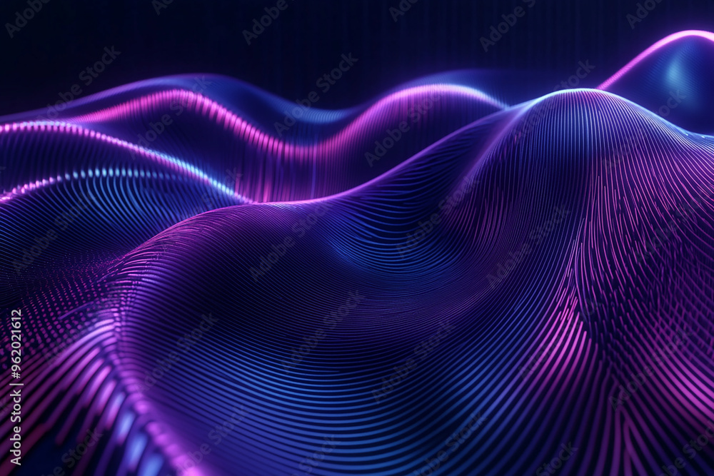 Abstract wave particle technology background Abstract wave particle technology background