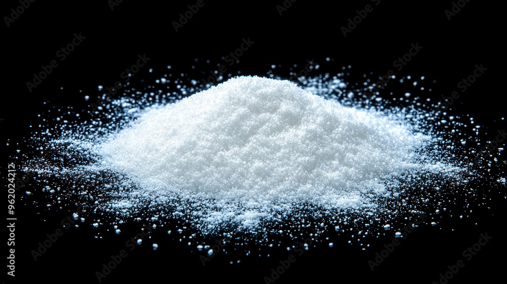white powder scattered on a black background, symbolizing chaos, disruption, and the uncontrollable nature of life. The sharp contrast evokes emotions of uncertainty and unpredictability white powder scattered on a black background, symbolizing chaos, disruption, and the uncontrollable nature of life. The sharp contrast evokes emotions of uncertainty and unpredictability