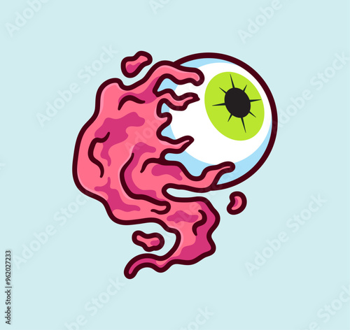 Eyeball Cartoon vector illustration