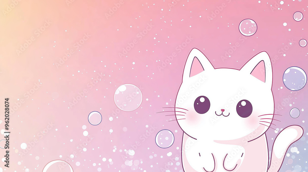 Cute cat background Cute cat background