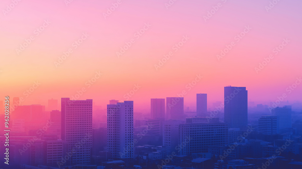 Purple background landscape city garidient sunset Purple background landscape city garidient sunset