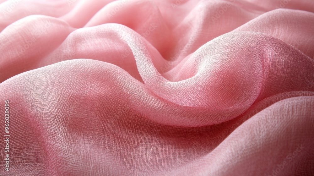 Soft Pink Fabric with Delicate Grid Pattern Soft Pink Fabric with Delicate Grid Pattern