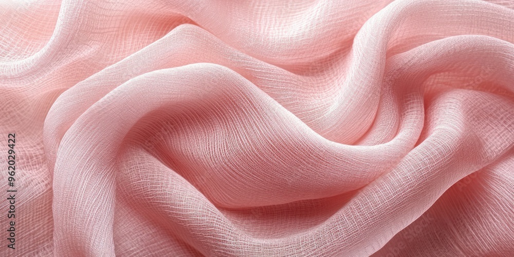 Abstract Close-up of Soft Pink Fabric with Delicate Weave Abstract Close-up of Soft Pink Fabric with Delicate Weave