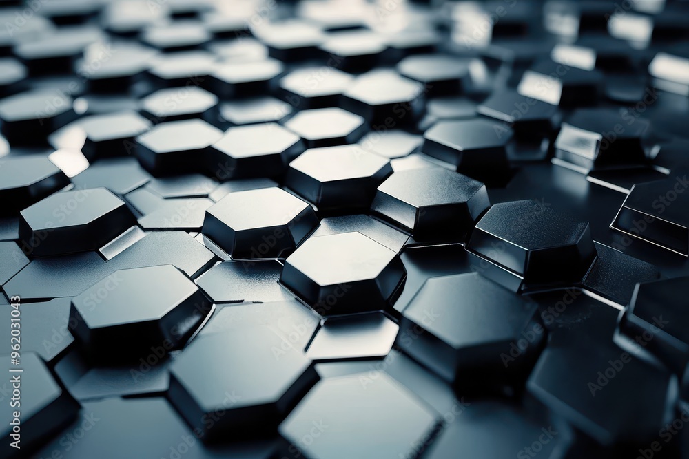 Futuristic Hexagonal Polygonal Mosaic Abstract Background Futuristic Hexagonal Polygonal Mosaic Abstract Background