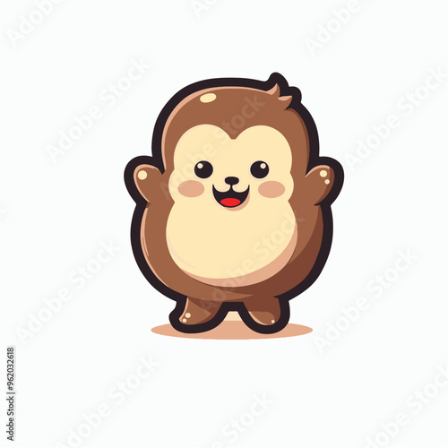 happy cartoon vector stickers