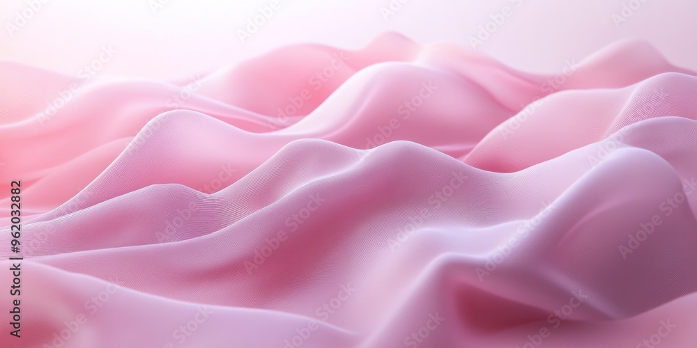 Obraz premium Abstract Pink Fabric Waves with Subtle Texture