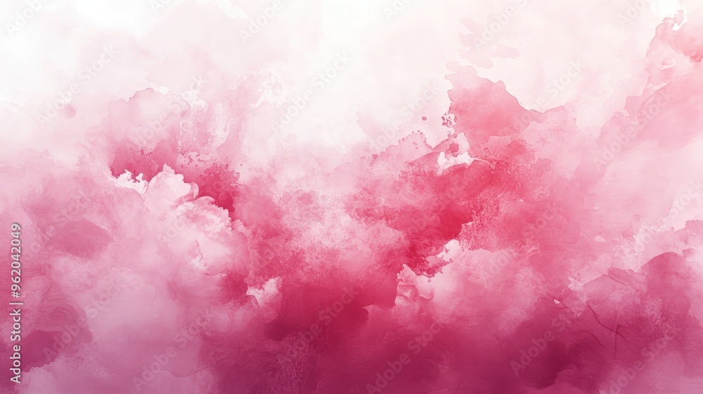 Fototapeta premium Abstract Watercolor Background with Pink and White Hues