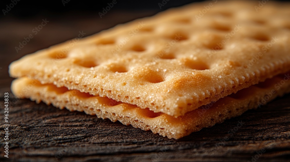 Close Up of Stacked Crackers Close Up of Stacked Crackers