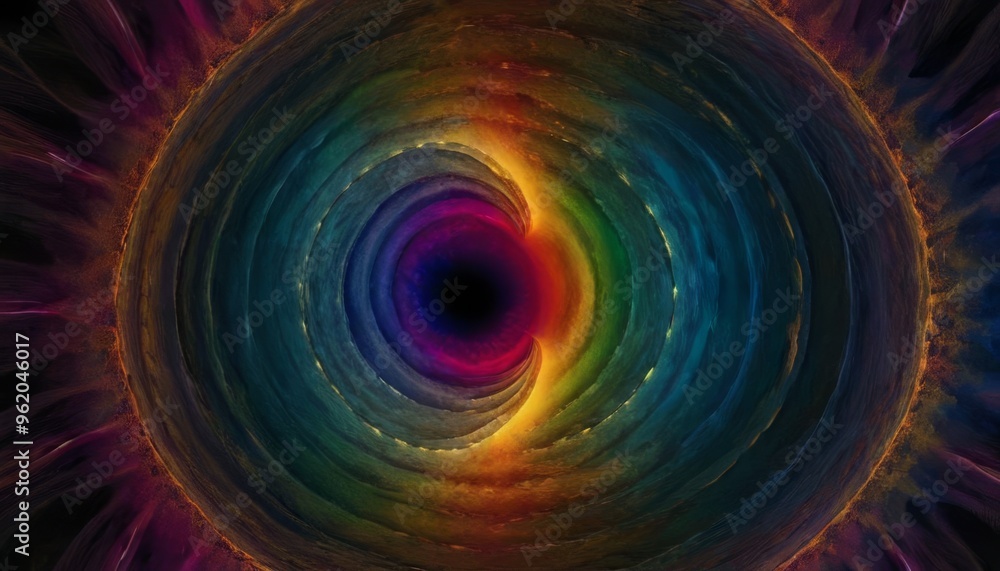 A mesmerizing display of concentric circles in a rainbow of colors, creating a hypnotic and captivating visual effect. Ideal for artistic backgrounds, abstract designs, and vibrant digital artwork A mesmerizing display of concentric circles in a rainbow of colors, creating a hypnotic and captivating visual effect. Ideal for artistic backgrounds, abstract designs, and vibrant digital artwork