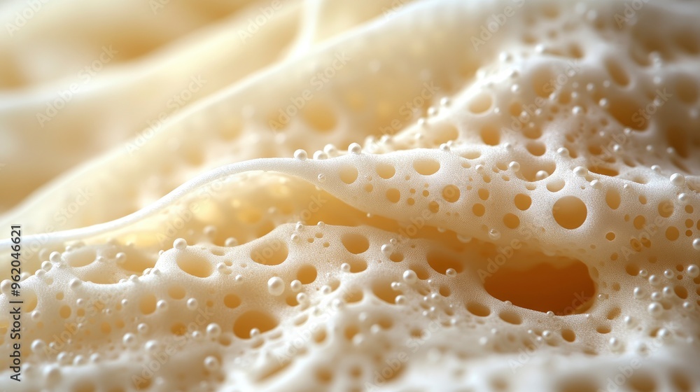 Fototapeta premium Abstract Foam Texture with Bubbles and Lines