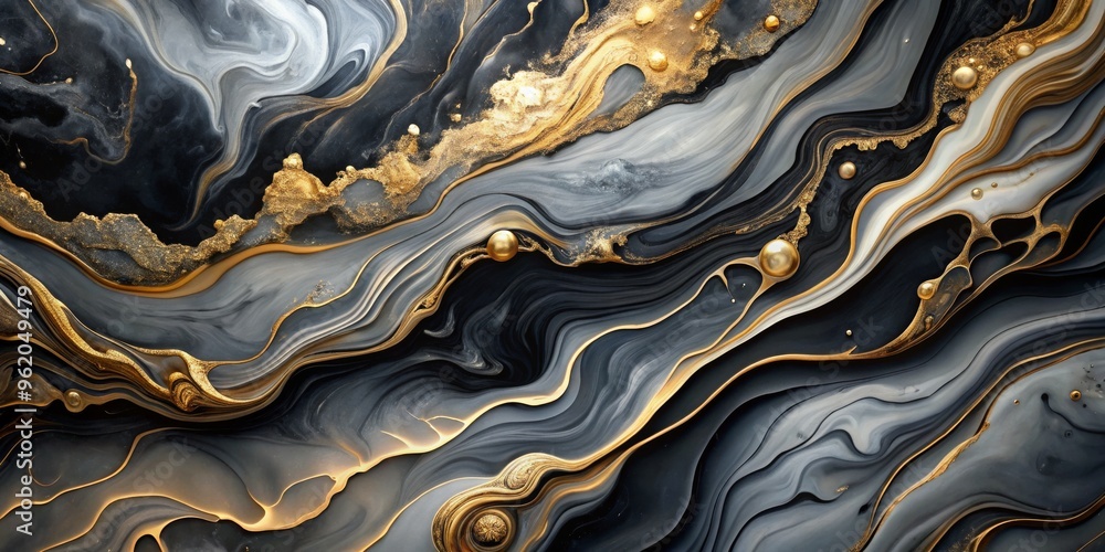 Abstract Black and Gold Swirls Fluid Art, Liquid Marble, Modern Decor, abstract art, fluid art, gold Abstract Black and Gold Swirls Fluid Art, Liquid Marble, Modern Decor, abstract art, fluid art, gold