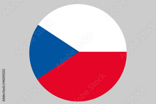 Czech Republic flag button