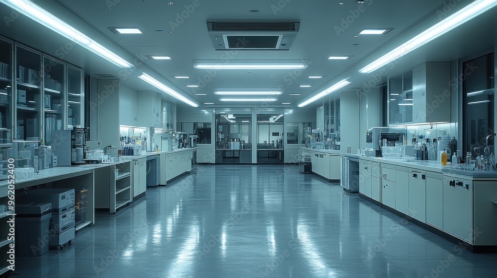 Empty Laboratory Interior Empty Laboratory Interior