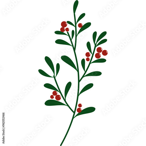 Wallpaper Mural Christmas Festive Holly Plant
 Torontodigital.ca