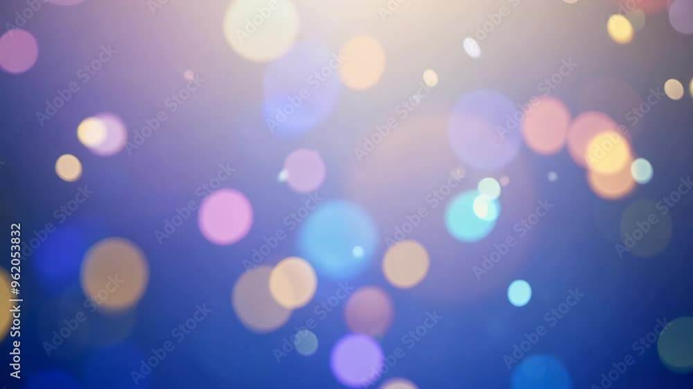 Floating Rainbow Particles in Spirals with Trailing Soft Bokeh Lights Floating Rainbow Particles in Spirals with Trailing Soft Bokeh Lights