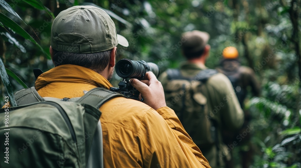 custom made wallpaper toronto digitalA photostock image of wildlife conservationists protecting an endangered species in a forest