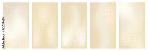 Nude ivory gradient background. White and beige gradation bg for story or flyer. Vertical ig abstract design. Ecru faded promo kit. Luxury minimal social media graphic with smooth champagne color.