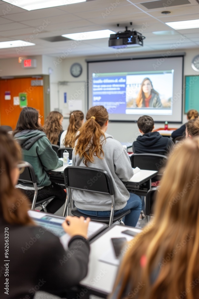 Fototapeta premium Career Workshop for Freshmen Students - Classroom Learning and Career Planning