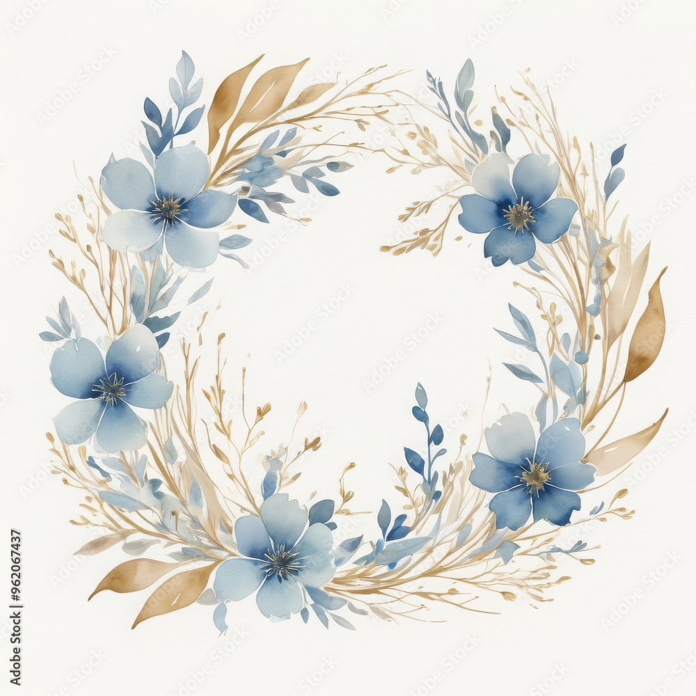 Obraz premium frame with flowers