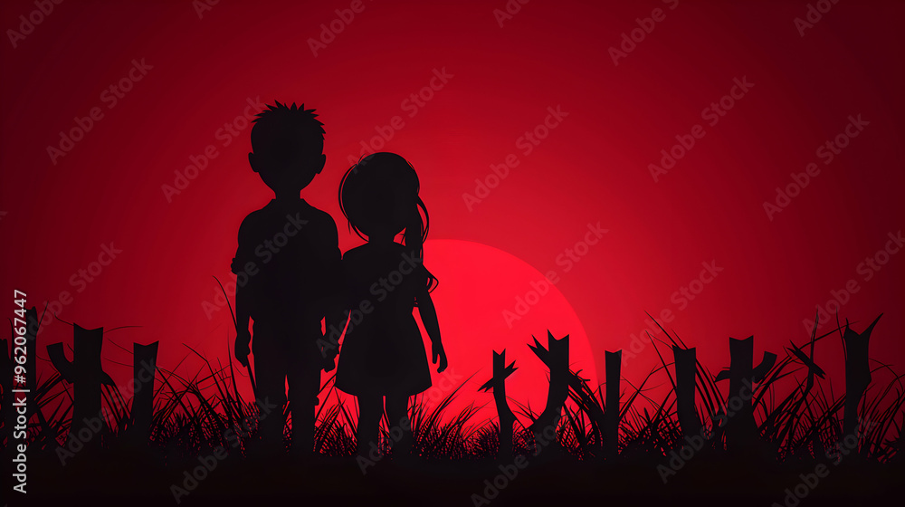 Fototapeta premium International Day Innocent Children Victims