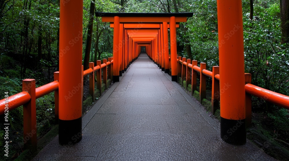 Symmetry in Temple Gates (Torii), Explore the symmetrical design of Torii gates in Shinto shrines, examining how their simplicity and balance symbolize the transition from the mundane to the sacred Symmetry in Temple Gates (Torii), Explore the symmetrical design of Torii gates in Shinto shrines, examining how their simplicity and balance symbolize the transition from the mundane to the sacred