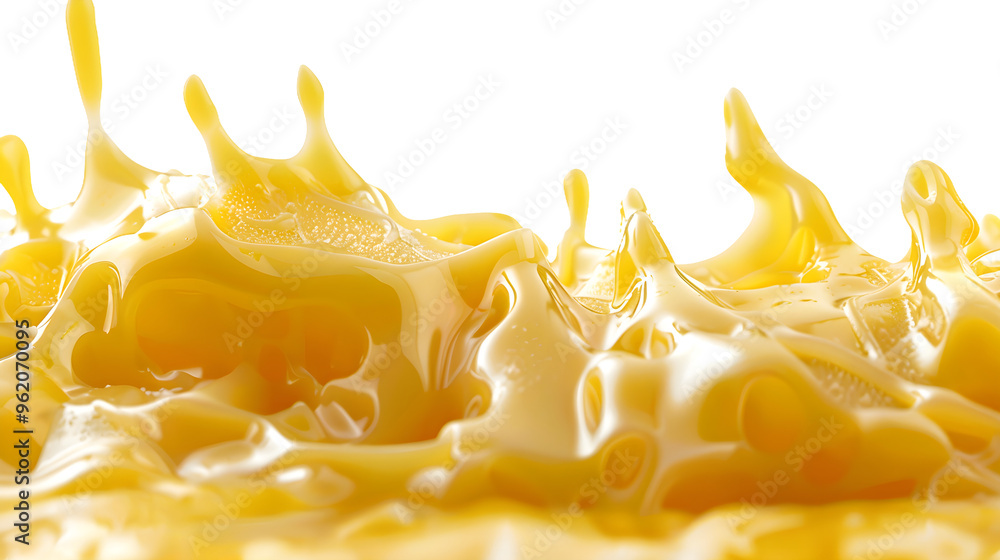 Oozing Melted Cheese Over Transparent Background Isolated Cutout Oozing Melted Cheese Over Transparent Background Isolated Cutout