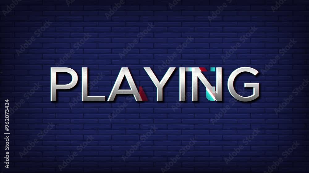 playing game on silver color text playing game on silver color text