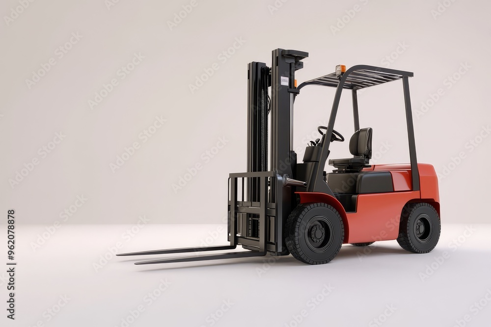 Forklift on white background Forklift on white background