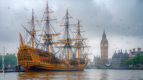 Golden Hinde Replica at St. Mary Overies Dock, a tribute to Sir Francis Drake's legendary voyage, showcasing maritime history and exploration in London