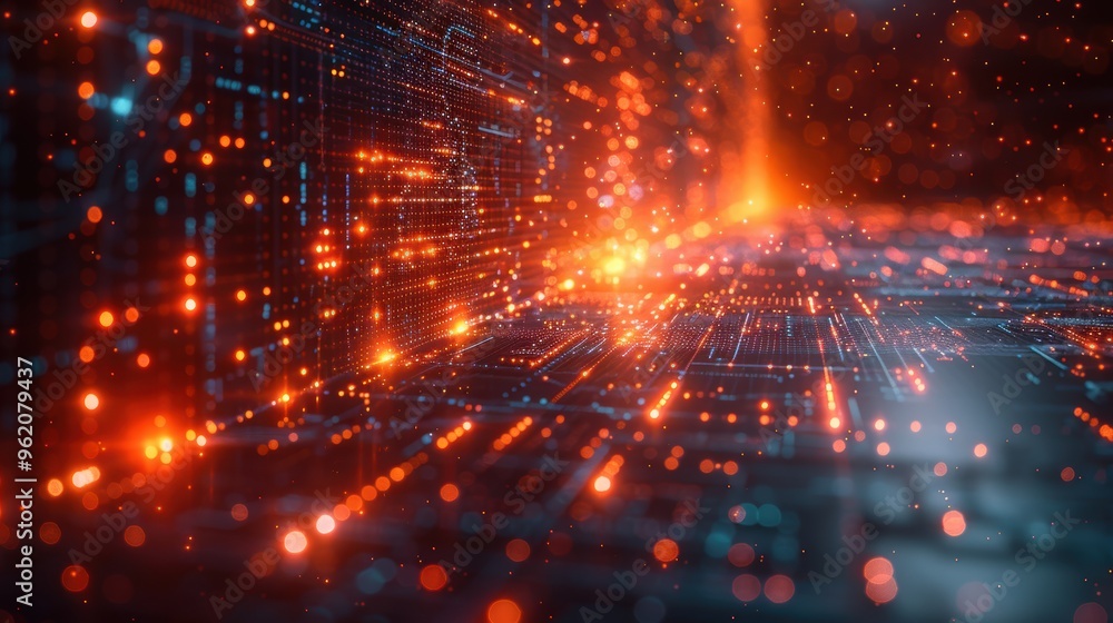 Quantum computing network, interconnected systems, advanced big data, intricate techno patterns, intersecting grids, symmetrical lines, energy blocks Quantum computing network, interconnected systems, advanced big data, intricate techno patterns, intersecting grids, symmetrical lines, energy blocks