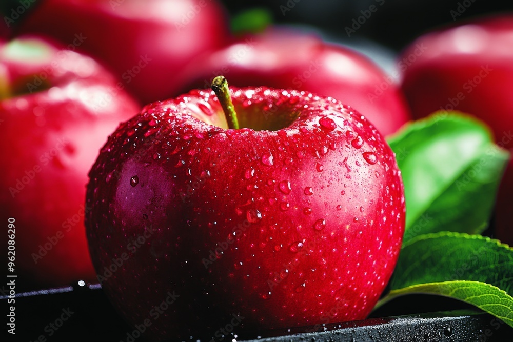 Φωτογραφία Farm product, organic apples, crisp and sweet provide a healthy, farm-fresh snac