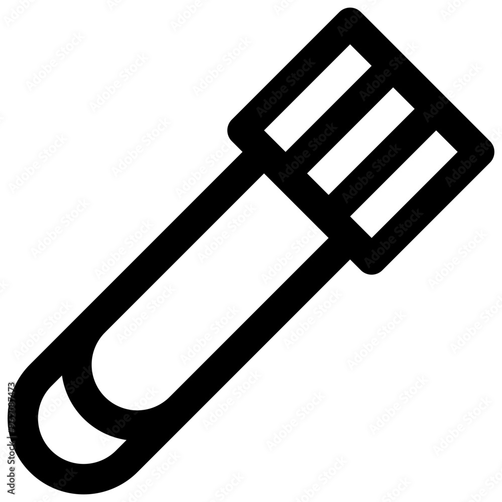 Test tube. Editable stroke vector icon. Test tube. Editable stroke vector icon.