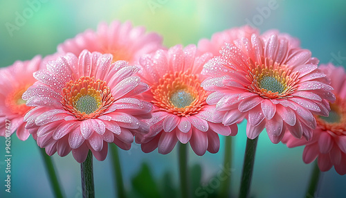 Pink daisy blossom in vibrant summer meadow garden generated by AI