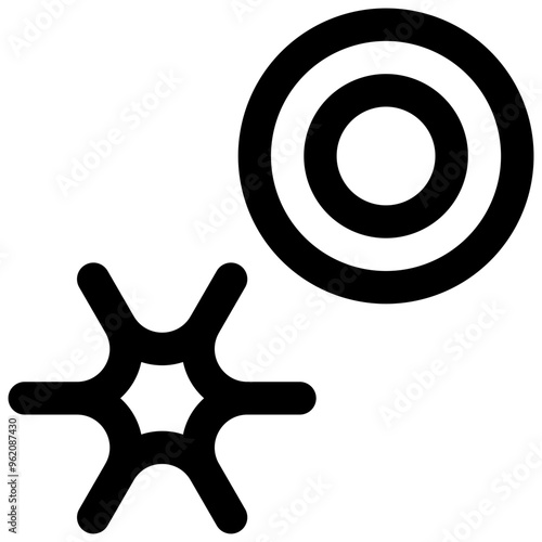 Platelets. Editable stroke vector icon.