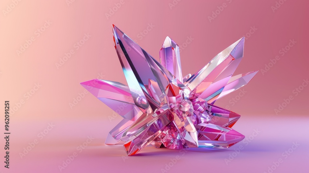 Pink Crystal Cluster