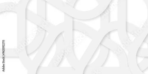 Vector paper wave technology smooth carve blank white abstract background with lines light triangle texture background. geometric white empty square creative diamond concept wall web design.