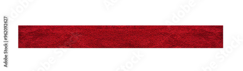 Top view of stars red long carpet. On isolated transparent background.