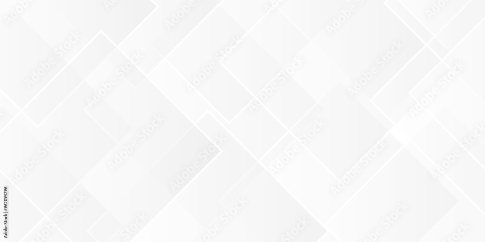 Vector paper wave technology smooth carve blank white gradient abstract background with lines light triangle texture background. geometric white empty square creative diamond concept wall web design.