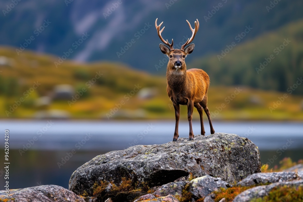 Northern Whale Deer, mysterious calls, carried by the wind echoes through the fjords, a call that is both eerie and beautiful Northern Whale Deer, mysterious calls, carried by the wind echoes through the fjords, a call that is both eerie and beautiful