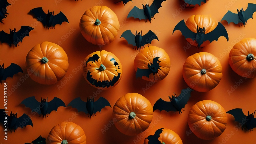 halloween pumpkins seamless pattern halloween pumpkins seamless pattern